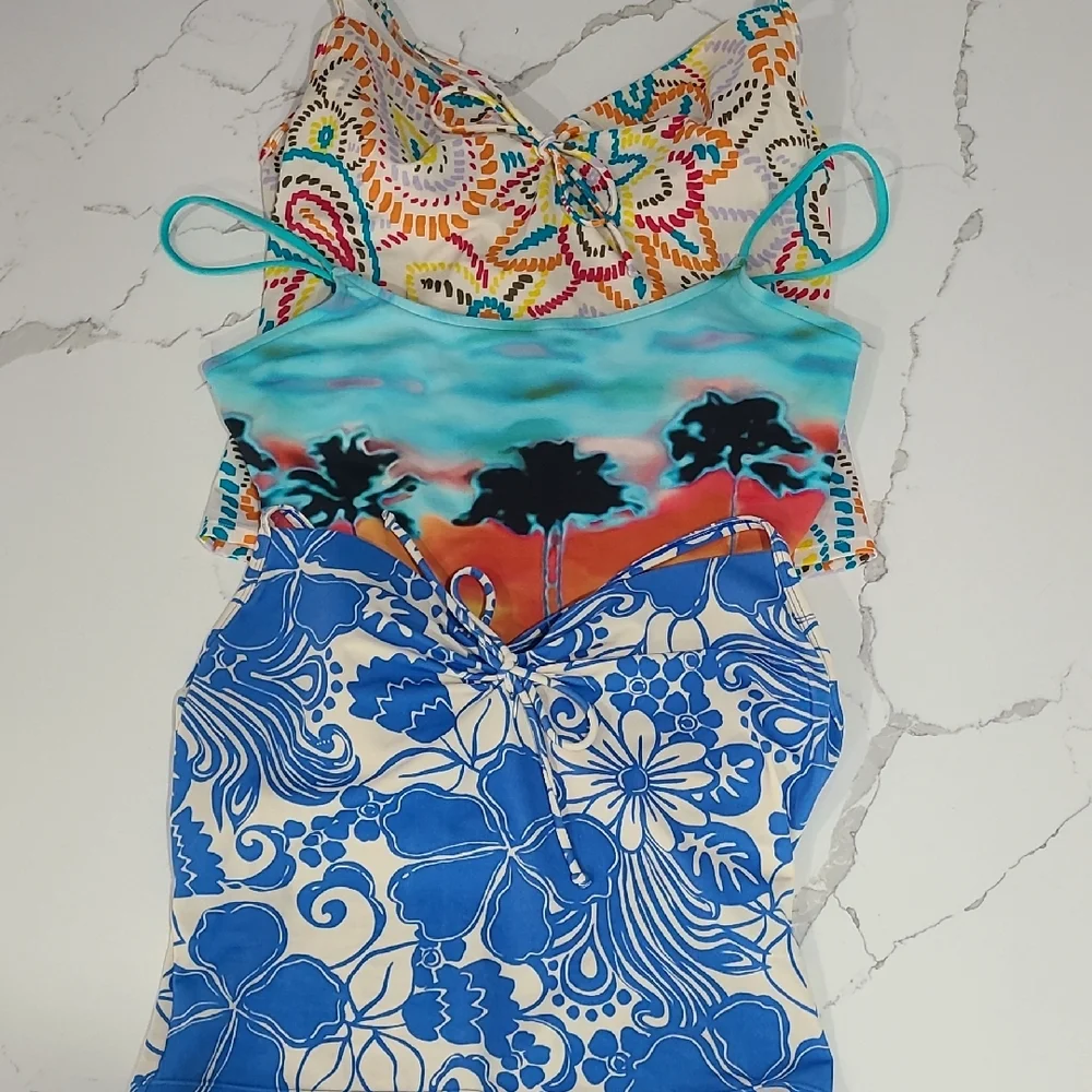 Colorful Patterned Tank Tops - Picture 1 of 9